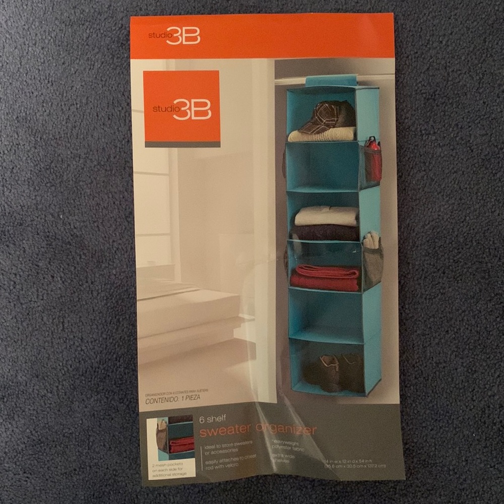 Six shelf organizer